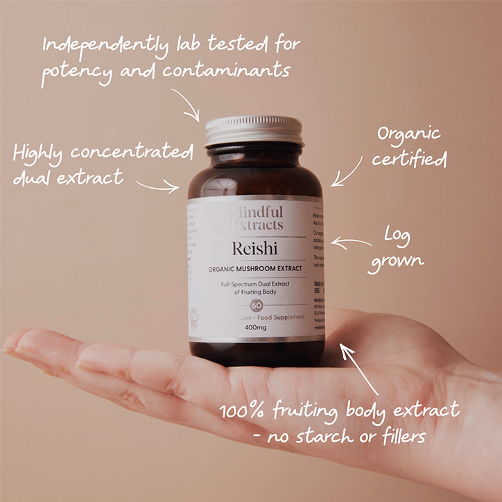 Mindful Extracts Organic Reishi Mushroom Capsules