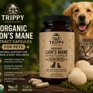 ORGANIC LION'S MANE EXTRACT CAPSULES FOR PETS