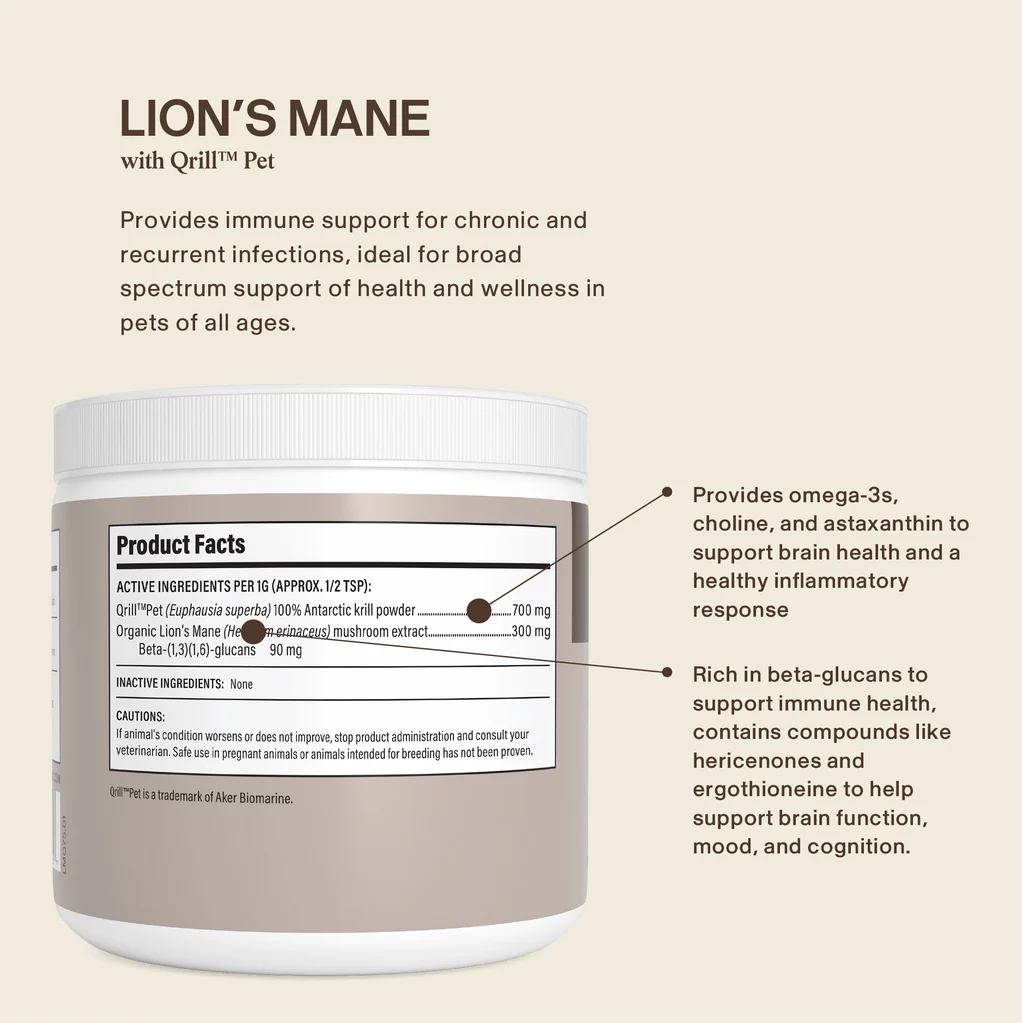 Lion's Mane with Qrill™Pet